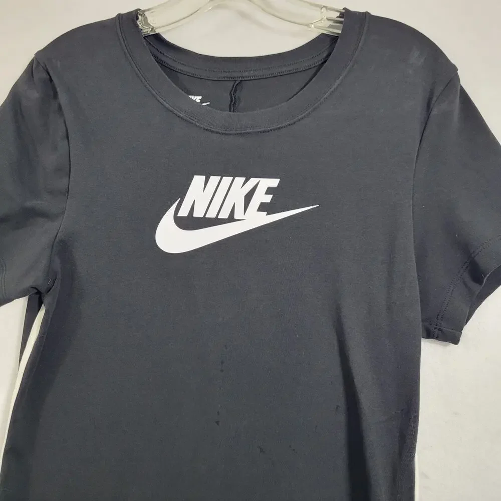 Nike Women's Black Short Sleeve Body Suit Size L 81825-1195 - Picture 3 of 9